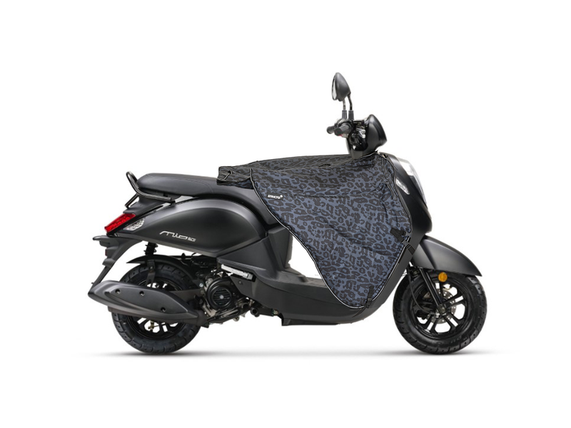 Leopard Grey - Stricto Premium Limited SYM modellen Beenkleed Luipaard design grijs/colorshift