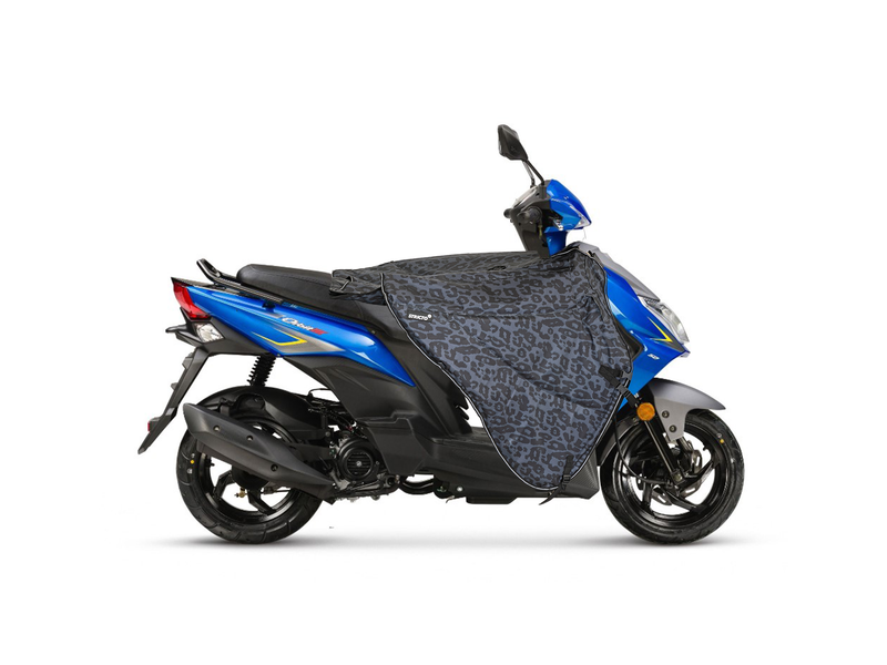 Leopard Grey - Stricto Premium Limited SYM modellen Beenkleed Luipaard design grijs/colorshift